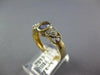 .48CT DIAMOND & AAA TANZANITE 14KT YELLOW GOLD 3D OVAL DOUBLE HEART PROMISE RING