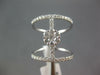 ESTATE LARGE .72CT DIAMOND 18KT WHITE GOLD FLOWER DOUBLE BAR FUN LOVE RING