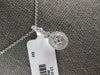 ESTATE .27CT DIAMOND 14KT WHITE GOLD 3D CLUSTER OVAL HALO FUN FLOATING PENDANT