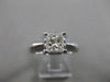 ESTATE 1.01CT PRINCESS DIAMOND PLATINUM SOLITAIRE ENGAGEMENT RING 5MM #18224