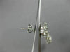 ESTATE 2.58CT DIAMOND 18KT WHITE GOLD 3D FLOWER INFINITY PEAR HANGING EARRINGS