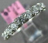 ESTATE 1.30CT DIAMOND 18K WHITE GOLD 3/4 ETERNITY ROUND WEDDING ANNIVERSARY RING