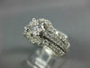 LARGE 2.0CT DIAMOND 14KT WHITE GOLD ROUND WEDDING ENGAGEMENT INSERT RING SET 302