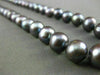 ESTATE AAA PURPLISH GRAY TAHITIAN PEARL 14KT WHITE GOLD FILIGREE NECKLACE #21941