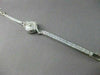 ANTIQUE .15CT OLD MINE DIAMOND 14KT WHITE GOLD BULOVA MARQUISE FACE WATCH #2198