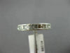 ESTATE .95CT BAGUETTE DIAMOND 14K WHITE GOLD SEMI ETERNITY ANNIVERSARY RING 1188