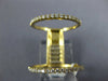 ESTATE LARGE .42CT DIAMOND 18KT YELLOW GOLD SEMI ETERNITY 2 ROW FULL FINGER RING
