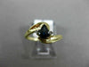 .52CT DIAMOND & AAA SAPPHIRE 14K YELLOW GOLD PEAR SHAPE INFINITY PROMISE RING
