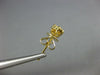 ESTATE SMALL .33CT DIAMOND 18KT YELLOW GOLD CLASSIC FLOWER CLUSTER STUD EARRINGS