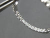 LARGE 3.92CT DIAMOND 18K WHITE GOLD 3D CLASSIC ROUND INSIDE OUT HANGING EARRINGS