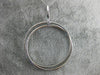 LARGE 1.25CT DIAMOND & SAPPHIRE 18KT WHITE GOLD 3D CIRCULAR INTERTWINING PENDANT