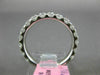 ESTATE 1.30CT DIAMOND 18K WHITE GOLD 3/4 ETERNITY ROUND WEDDING ANNIVERSARY RING