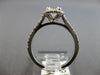 ESTATE 1.15CT DIAMOND 14KT WHITE GOLD 3D CLASSIC ROUND HALO ENGAGEMENT RING