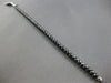 LARGE & LONG 39.8CT BLACK DIAMOND 14KT WHITE GOLD 3D ETERNITY TENNIS BRACELET