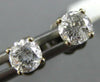 ESTATE .60CT DIAMOND 14KT WHITE GOLD 3D ROUND CLASSIC STUD EARRINGS #587