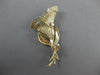 ANTIQUE LARGE 14KT YELLOW GOLD EXOTIC FLOWER BROOCH PIN SIMPLY AMAZING! #19766