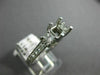 ESTATE .57CT DIAMOND 14K WHITE GOLD 3D FILIGREE SEMI MOUNT ENGAGEMENT RING #1572