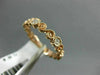 ESTATE .30CT DIAMOND 14K ROSE GOLD 3D 6 STONE FILIGREE INFINITY ANNIVERSARY RING