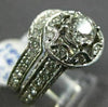 ESTATE LARGE 2.06CT DIAMOND 18KT GOLD & PLATINUM 3D WEDDING ENGAGEMENT RING SET