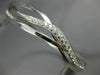 .56CT DIAMOND 18KT WHITE GOLD 3D MULTI ROW CRISS CROSS X LOVE BANGLE BRACELET