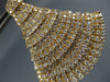 ESTATE LARGE 4.76CT PINK DIAMOND 18KT ROSE GOLD TRIANGULAR MULTI LAYER EARRINGS