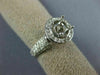 WIDE .88CT DIAMOND 14KT WHITE GOLD ROUND HALO SEMI MOUNT ENGAGEMENT RING #21810