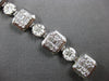 EXTRA LARGE 8.08CT DIAMOND 18KT WHITE GOLD 3D ROUND BAGUETTE & MARQUISE BRACELET