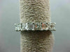LARGE 5.75CT PRINCESS & BAGUETTE DIAMOND 14K WHITE GOLD 3D ETERNITY WEDDING RING