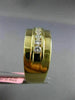 ESTATE WIDE .79CT DIAMOND 18KT WHITE GOLD 3D 12 STONE SEMI ETERNITY WEDDING RING