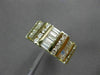 ESTATE WIDE 1.64CT DIAMOND 14KT YELLOW GOLD WEDDING ANNIVERSARY RING 9mm #11857