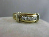ESTATE .40CTW DIAMOND 14K WHITE YELLOW GOLD MENS WEDDING RING 6MM 6.75 #2155