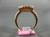 ESTATE WIDE 1.5CT WHITE & PINK DIAMOND 18K ROSE GOLD 3D ROUND SEMI ETERNITY RING