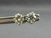 ESTATE .78CT DIAMOND 14K WHITE GOLD CLASSIC 3 PRONG MARTINI STUD EARRINGS #26372