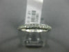 ESTATE .21CT DIAMOND 14KT WHITE GOLD 3D SEMI ETERNITY WEDDING ANNIVERSARY RING