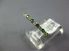 .46CT DIAMOND & AAA EMERALD 14KT YELLOW GOLD 2MM SEMI ETERNITY ANNIVERSARY RING