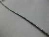 8.04CT BLACK DIAMOND 14KT WHITE GOLD 3D CLASSIC ETERNITY L.OVE TENNIS BRACELET