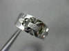 ESTATE WIDE .15CT DIAMOND 14KT WHITE GOLD 3 DIMENSIONAL CIRCULAR FUN RING #15866