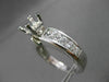 LARGE 2.20CT DIAMOND 14KT WHITE GOLD PRINCESS SEMI MOUNT ENGAGEMENT RING #21990