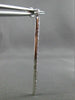ESTATE LARGE .95CT DIAMOND 14KT WHITE GOLD CLASSIC ELONGATED TENNIS EARRINGS 2mm