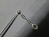 .78CT DIAMOND & AAA SAPPHIRE 14KT WHITE GOLD PEAR SHAPE & ROUND HANGING EARRINGS