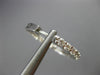 ESTATE 3.16CT DIAMOND 14KT WHITE GOLD DOUBLE SIDED HOOP HUGGIE EARRINGS #19210