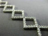 ESTATE WIDE 4.50CT DIAMOND 18K WHITE GOLD  CLASSIC OPEN SQUARE TENNIS BRACELET