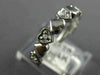 ESTATE .50CT DIAMOND 14KT WHITE GOLD MULTI HEART 3/4TH ETERNITY LOVE RING #20364