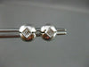 ESTATE .45CT PRINCESS DIAMOND 14KT WHITE GOLD ROUND STUD EARRINGS VERY CUTE 6657