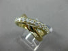 ESTATE WIDE .70CT ROUND DIAMOND 14K YELLOW GOLD 3D X LOVE INFINITY LOVE FUN RING