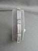 ESTATE WIDE 6.92CT DIAMOND BAGUETTE & ROUND 18KT WHITE GOLD BRACELET