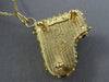 ANTIQUE LARGE .52CT MULTI GEM 14K YELLOW GOLD HANDCRAFTED PIANO PENDANT #26439