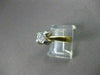 ESTATE .52CT DIAMOND 14KT W&Y GOLD SOLITAIRE FLORAL ENGAGEMENT RING #11348