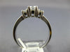 ESTATE 1.15CT DIAMOND 14KT WHITE GOLD 3 STONE BAGUETTE CLASSIC ENGAGEMENT RING