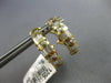 1.0CT DIAMOND 14KT YELLOW GOLD ROUND & BAGUETTE CHANNEL CLIP ON HANGING EARRINGS
